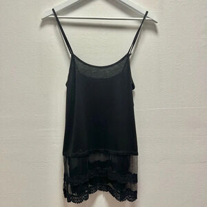 Wish Upon A Star Black Lace Cami